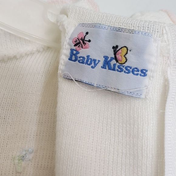 Vintage Baby Kisses Knit Romper Size 3/6 Months - Picture 9 of 15